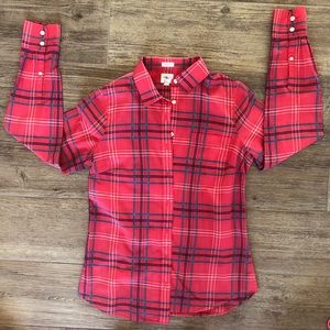 ‼️SOLD‼️J Crew Perfect Fit Flannel Button Down Shi